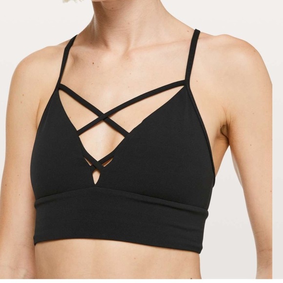 Lululemon Expand Your Limits Bra Black Athleticwear Sports Bra - Picture 4 of 11